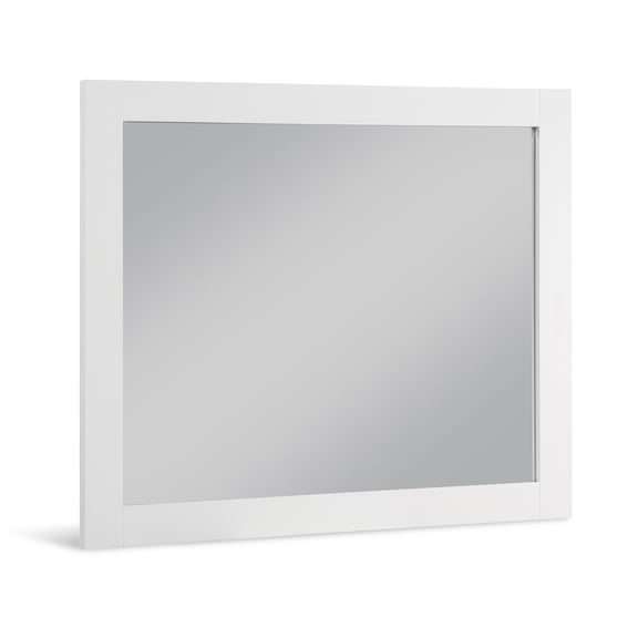 Meridian Furniture Monad White Mirror