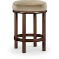 thumbnail image 1 of Meridian Furniture Monette Beige Velvet Counter Stool, 1 of 6