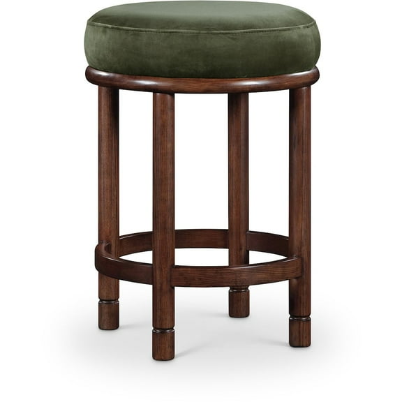 Meridian Furniture Monette Green Velvet Counter Stool