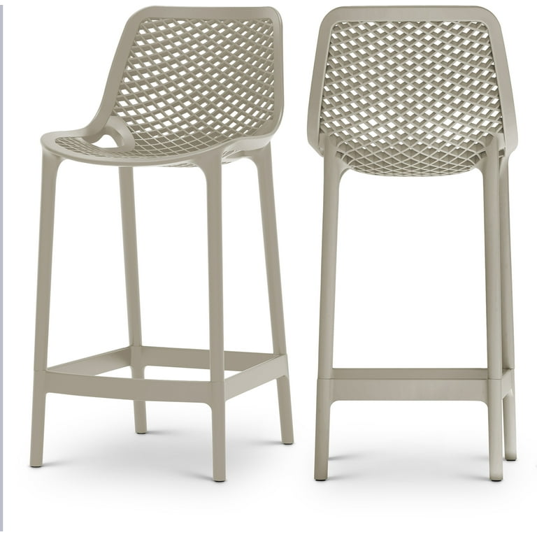Meridian Furniture Mykonos Outdoor Patio Stools Meridian Furniture Mykonos Outdoor Patio Stools