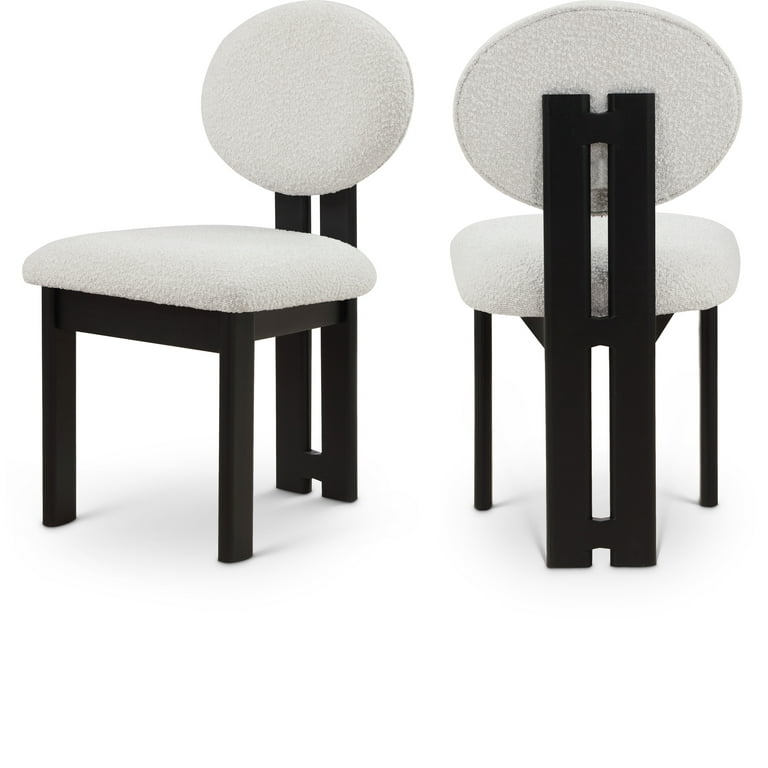 Meridian Furniture Kai Boucle Fabric Dining Chair Meridian Furniture Kai Boucle Fabric Dining Chair