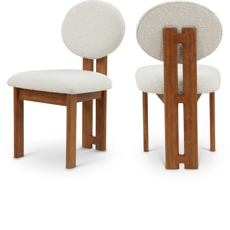 Meridian Furniture Kai Boucle Fabric Dining Chair Meridian Furniture Kai Boucle Fabric Dining Chair
