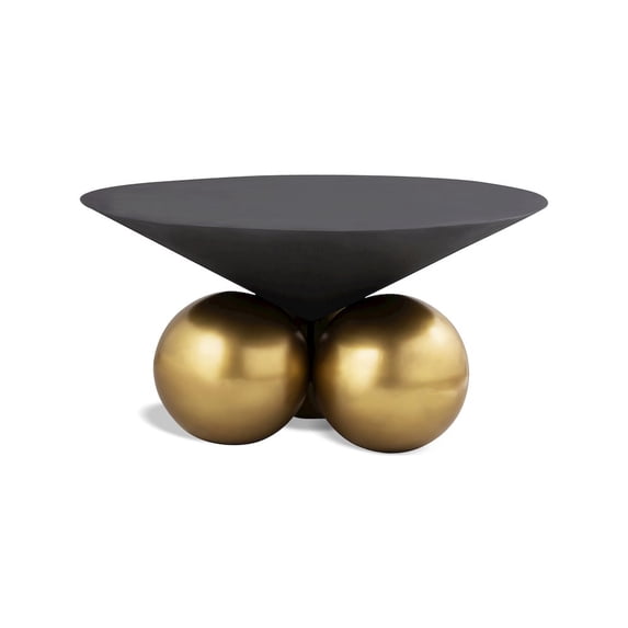 Meridian Furniture Naples Cement Textured Top Coffee Table