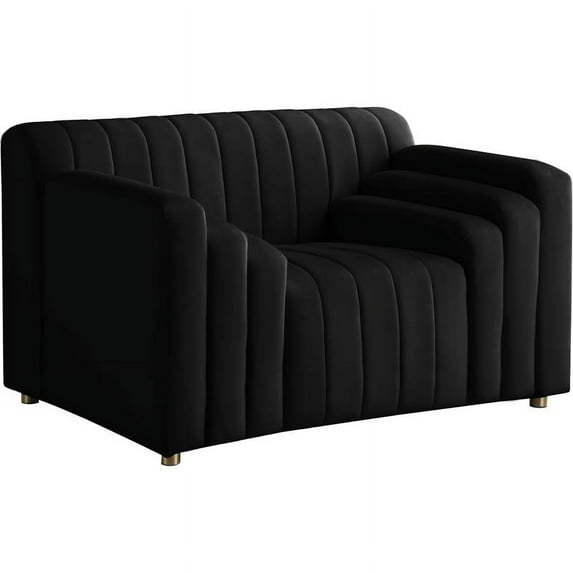Meridian Furniture Naya Black Velvet Chair