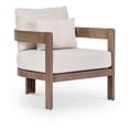 thumbnail image 1 of Meridian Furniture Newport Cream Water Resist Fabric Patio Chair w/ Cover, 1 of 14