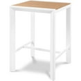 thumbnail image 1 of Meridian Furniture Nizuc Brown Wood Outdoor Patio Square Bar Table, 1 of 6