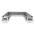 thumbnail image 1 of Meridian Furniture Nizuc Grey Outdoor Patio Modular Sectional, 1 of 8