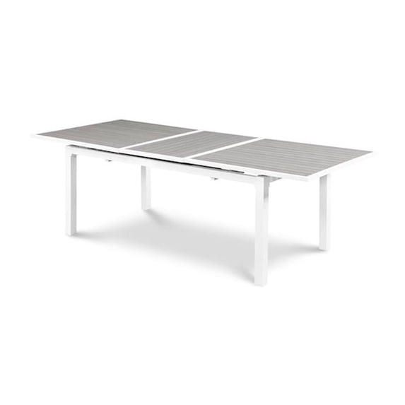 Meridian Furniture Nizuc Grey Wood Outdoor Patio Extendable Dining Table