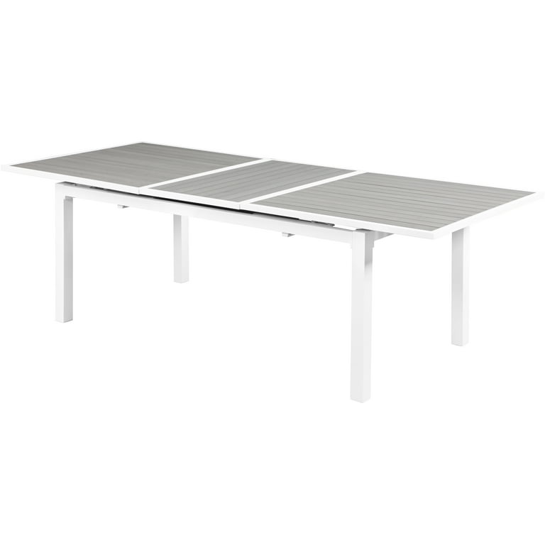 Meridian Furniture Nizuc Outdoor Patio Extendable Dining Table - White Meridian Furniture Nizuc Outdoor Patio Extendable Dining Table - White