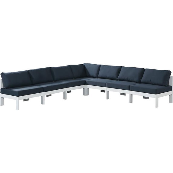 Meridian Furniture Nizuc Navy Outdoor Patio Modular Sectional