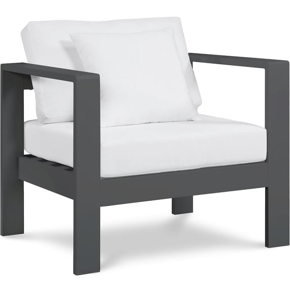 Meridian Furniture Nizuc White Outdoor Patio Arm Chair