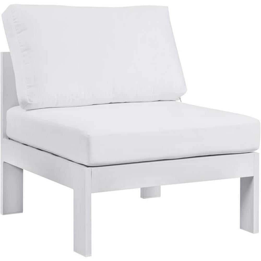 Meridian Furniture Nizuc Outdoor Patio Aluminum Modular Armless Chair Meridian Furniture Nizuc Outdoor Patio Aluminum Modular Armless Chair
