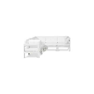 Meridian Furniture Rio Outdoor Off White Waterproof Modular Sectional 7A Meridian Furniture Rio Outdoor Off White Waterproof Modular Sectional 7A