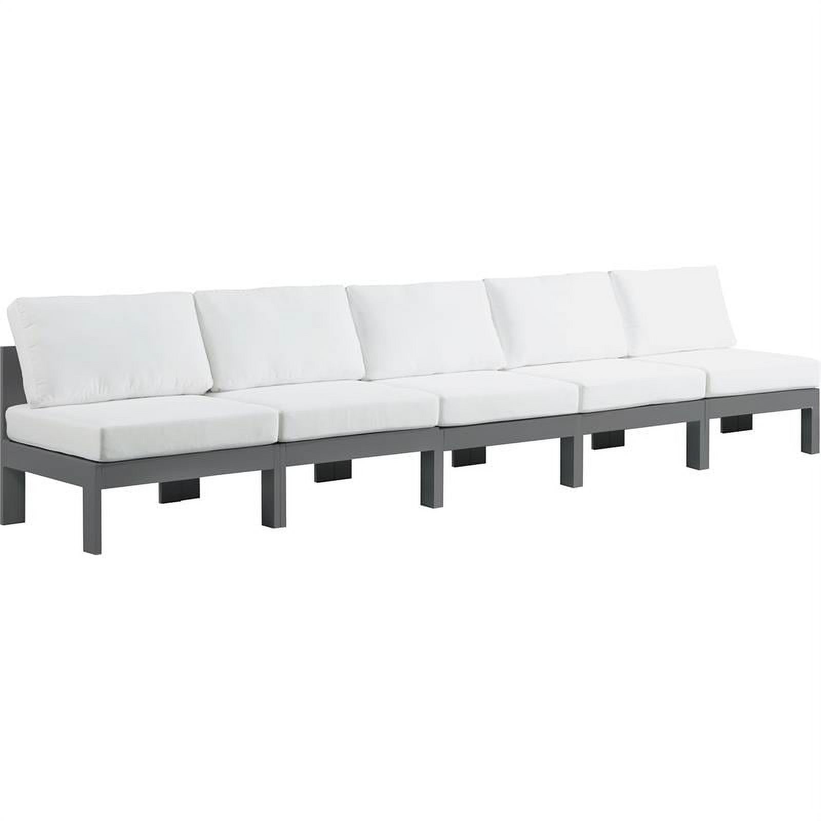Meridian Furniture Nizuc White Outdoor Patio Modular Sofa
