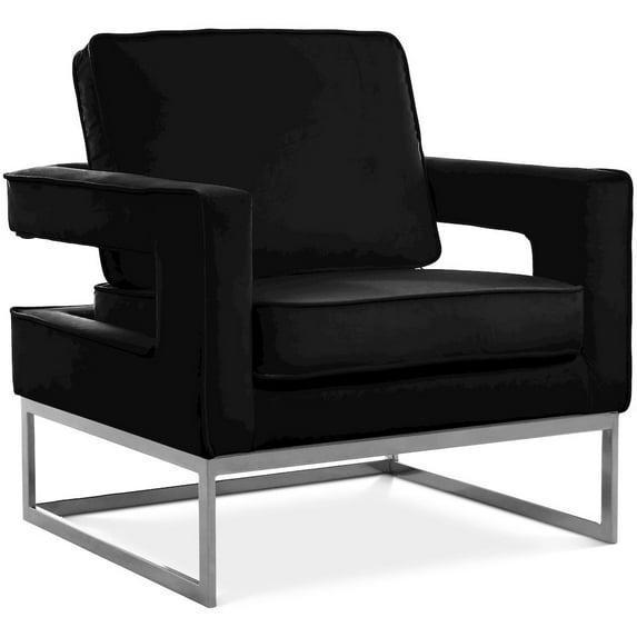 Meridian Furniture Noah Black Velvet Accent Chair