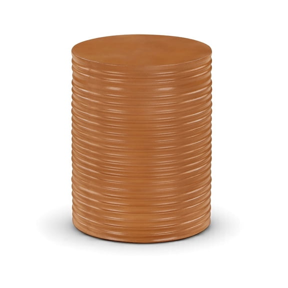 Meridian Furniture Nobi Terracotta Indoor/Outdoor Concrete End Table