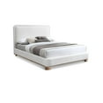 thumbnail image 1 of Meridian Furniture Nolita Cream Linen Textured Fabric Full Bed, 1 of 7