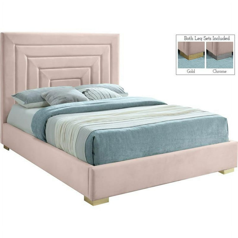 Meridian Furniture Nora Velvet Queen Bed Meridian Furniture Nora Velvet Queen Bed
