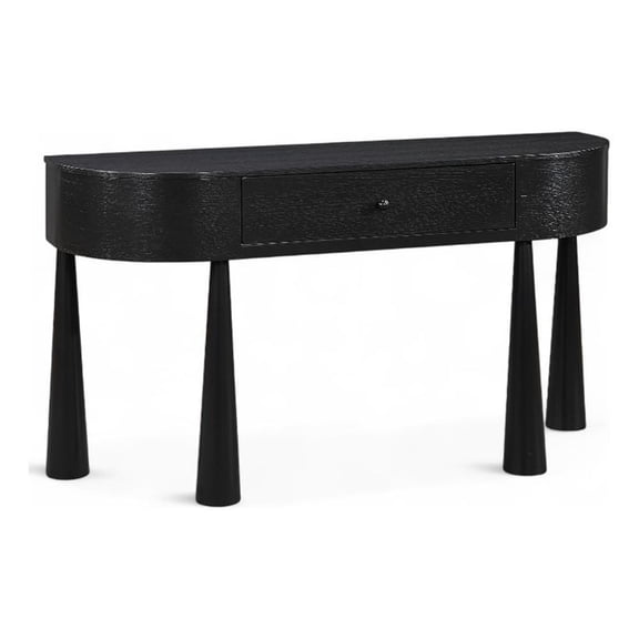 Meridian Furniture Oasis Black Acacia Veneer And Solid Wood Console Table