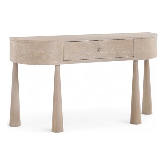 Meridian Furniture Oasis Natural Acacia Veneer And Solid Wood Console Table