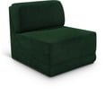 thumbnail image 1 of Meridian Furniture Ollie Green Boucle Fabric Armless, 1 of 9