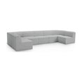 thumbnail image 1 of Meridian Furniture Ollie Grey Boucle Fabric Modular Sectional, 1 of 14