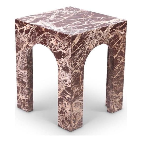 Meridian Furniture Palermo Cherry Marble End Table