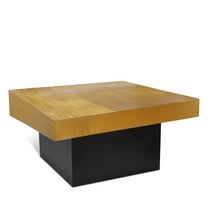 Meridian Furniture Palladium Textured Metal Coffee Table in Gold