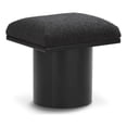 thumbnail image 1 of Meridian Furniture Pavilion Black Boucle Fabric Bench/Stool, 1 of 6
