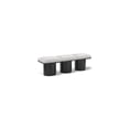 thumbnail image 1 of Meridian Furniture Pavilion Cream Boucle Fabric Bench, 1 of 7
