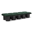 thumbnail image 1 of Meridian Furniture Pavilion Green Boucle Fabric Bench, 1 of 13
