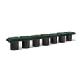 thumbnail image 1 of Meridian Furniture Pavilion Green Boucle Fabric Bench, 1 of 7