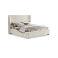 thumbnail image 1 of Meridian Furniture Penny Cream Chenille Fabric King Bed, 1 of 10