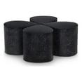 thumbnail image 1 of Meridian Furniture Petal 4-Piece Black Terrazzo Pattern Iron Metal Coffee Table, 1 of 7
