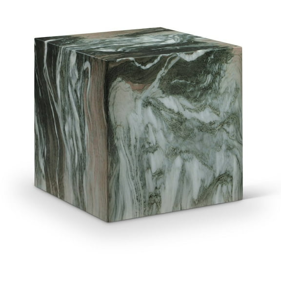 Meridian Furniture Piazza Green Marble Finish Concrete Indoor/Outdoor End Table