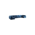 thumbnail image 1 of Meridian Furniture Plush Navy Velvet Standard Modular Sectional, 1 of 8