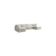 thumbnail image 1 of Meridian Furniture Plush Standard Cream Velvet Modular Sectional, 1 of 7