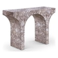thumbnail image 1 of Meridian Furniture Pomezia Brown Marble Finish Console Table, 1 of 8