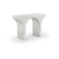 thumbnail image 1 of Meridian Furniture Pomezia White Marble Finish Console Table, 1 of 7