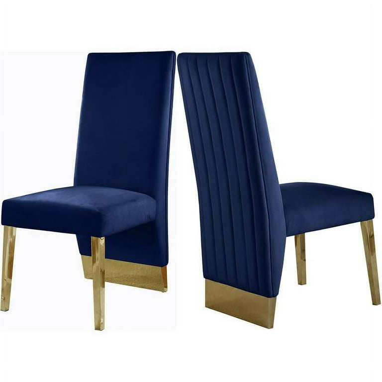Meridian Furniture Porsha Velvet Dining Chair Set of 2 Meridian Furniture Porsha Velvet Dining Chair Set of 2