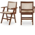 thumbnail image 1 of Meridian Furniture Preston Walnut Dining Arm Chair (Set of 2), 1 of 8