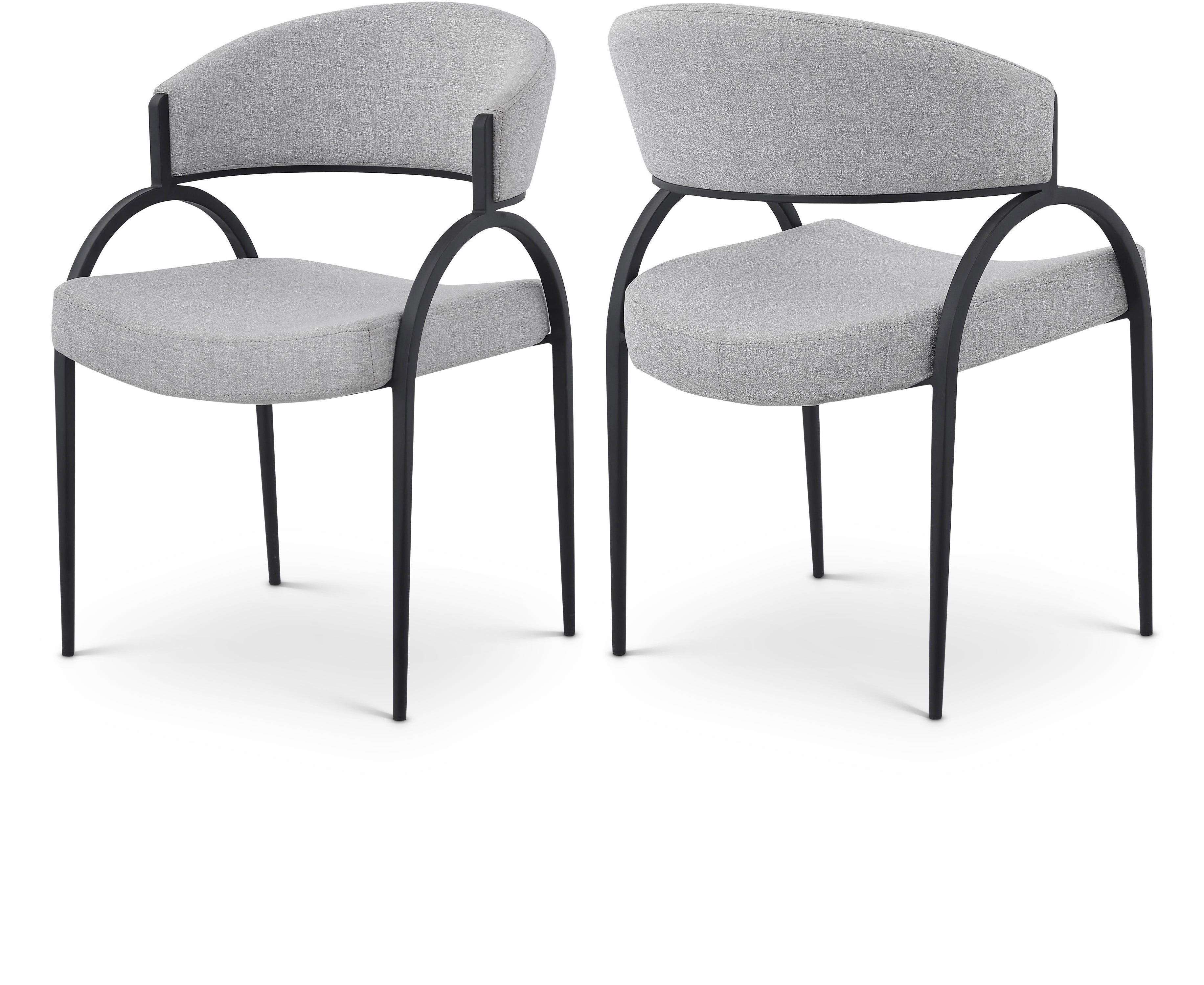 Meridian Furniture Privet Grey Dining Chair (Set of 2)