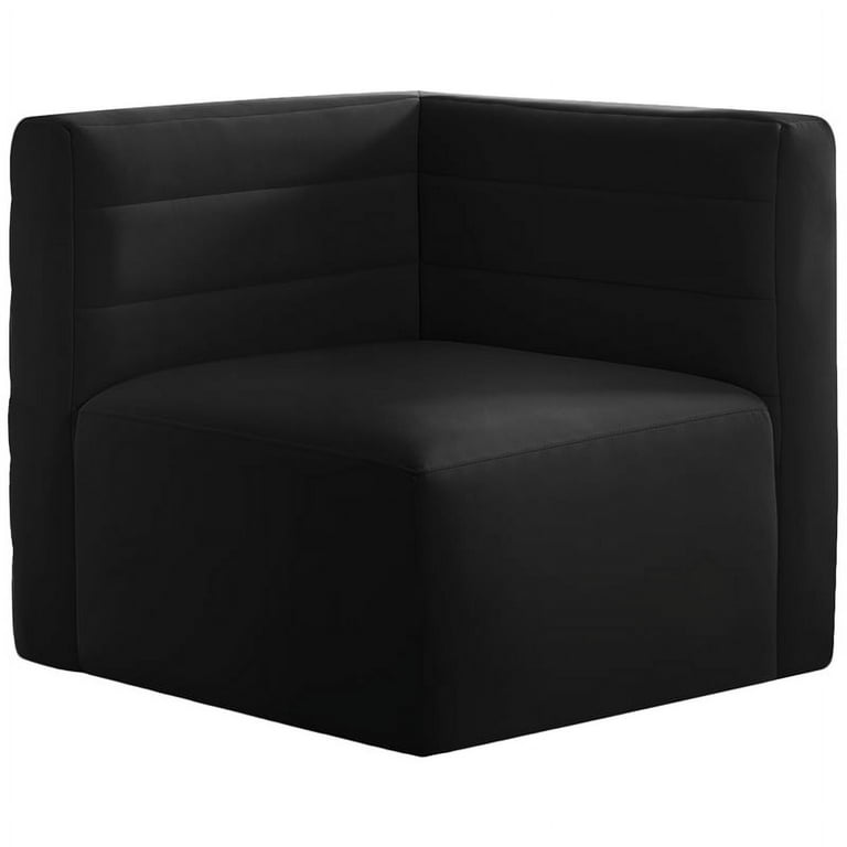 Meridian Furniture Quincy Velvet Modular Cloud-Like Comfort Corner Chair