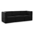 thumbnail image 1 of Meridian Furniture Quincy Black Velvet Modular Sofa, 1 of 14