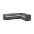 thumbnail image 1 of Meridian Furniture Quincy Grey Velvet Modular Sectional, 1 of 14