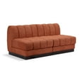 thumbnail image 1 of Meridian Furniture Quinn 64" 2-Piece Fabric Modular Sofa in Cognac Orange, 1 of 11