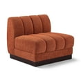thumbnail image 1 of Meridian Furniture Quinn Cognac Chenille Fabric Armless Chair, 1 of 11