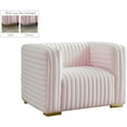 thumbnail image 1 of Meridian Furniture Ravish Pink Velvet Chair, 1 of 17