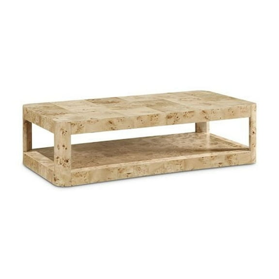 Meridian Furniture Reeves Burl Coffee Table