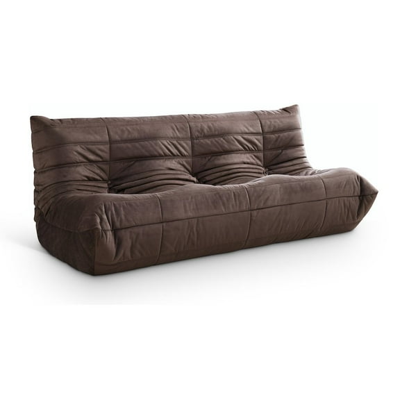 Meridian Furniture Relax 77.75" Brown Velvet Upholstered Sofa